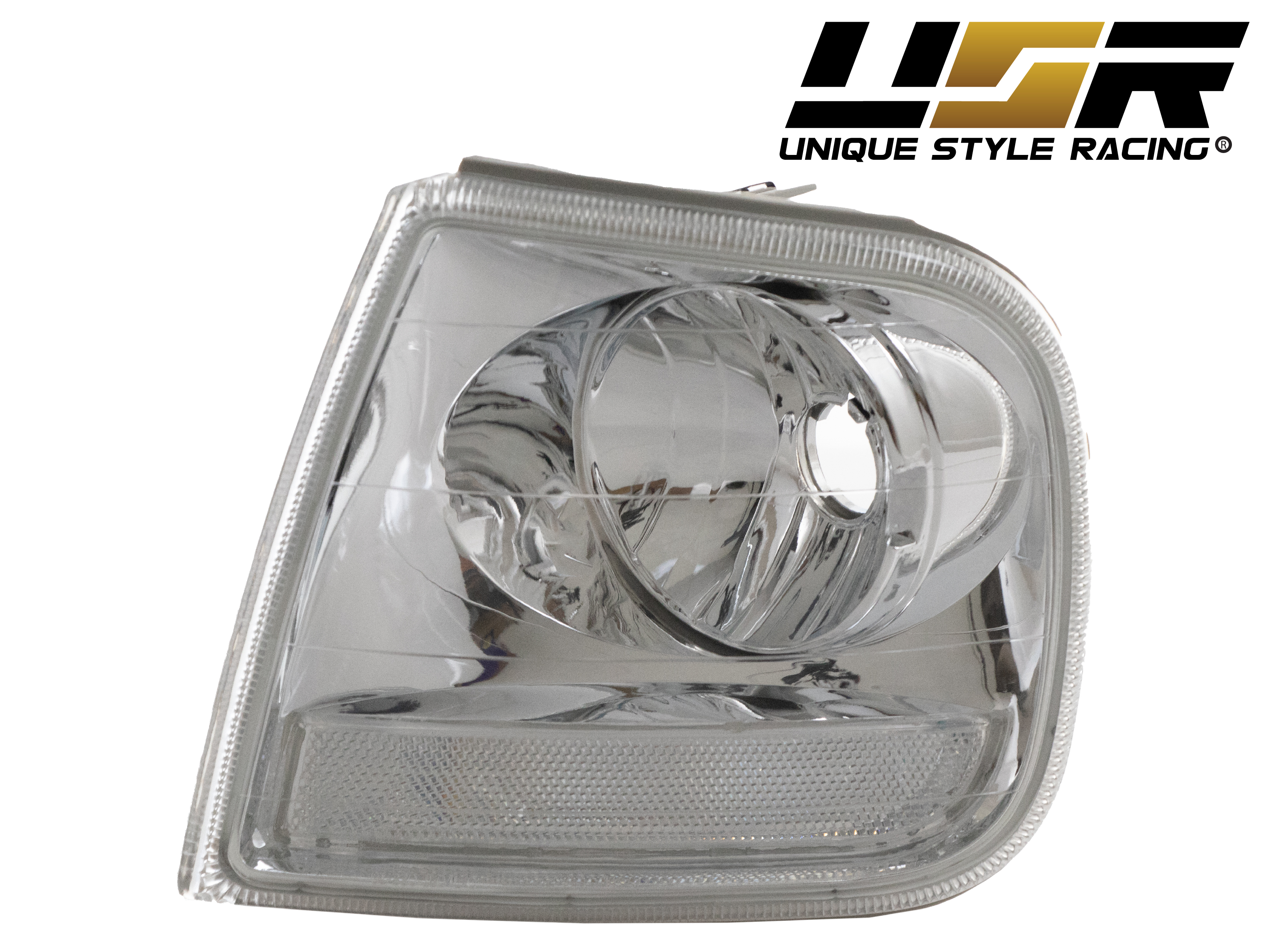 DEPO Euro M5 Clear Front Corner Signal Lights Set For 1989-1996 BMW E34