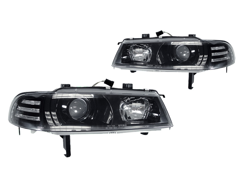 Depo Jdm Black Projector Headlight W Corner Light Pair For 92 96 Honda Prelude Ebay