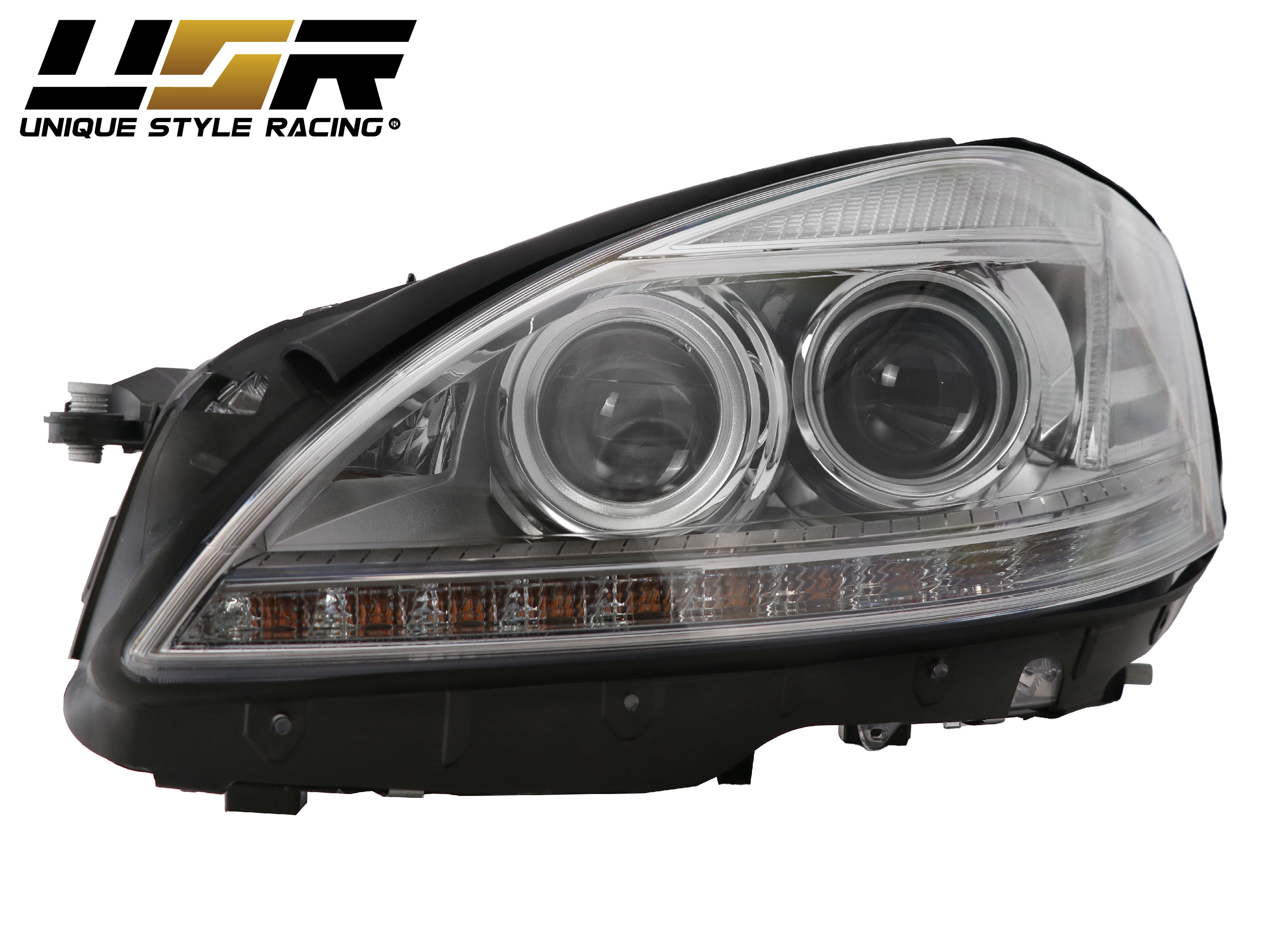 Facelift LED Headlight For 07-09 W221 S Class Stock Bi-Xenon AFS & Night  Vision