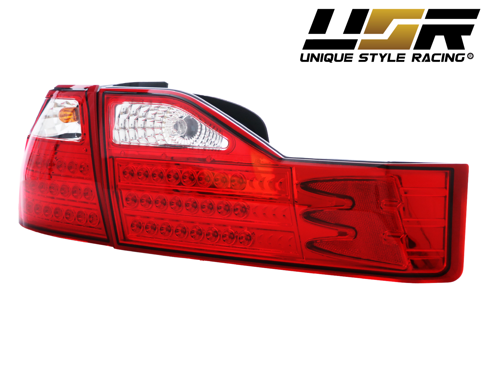 USR DEPO 01-02 Accord Tail Lights - JDM Style Red/Clear Lens LED Rear Tail  Lamps Set Compatible with 2001-2002 Honda Accord 4 Doors Sedan