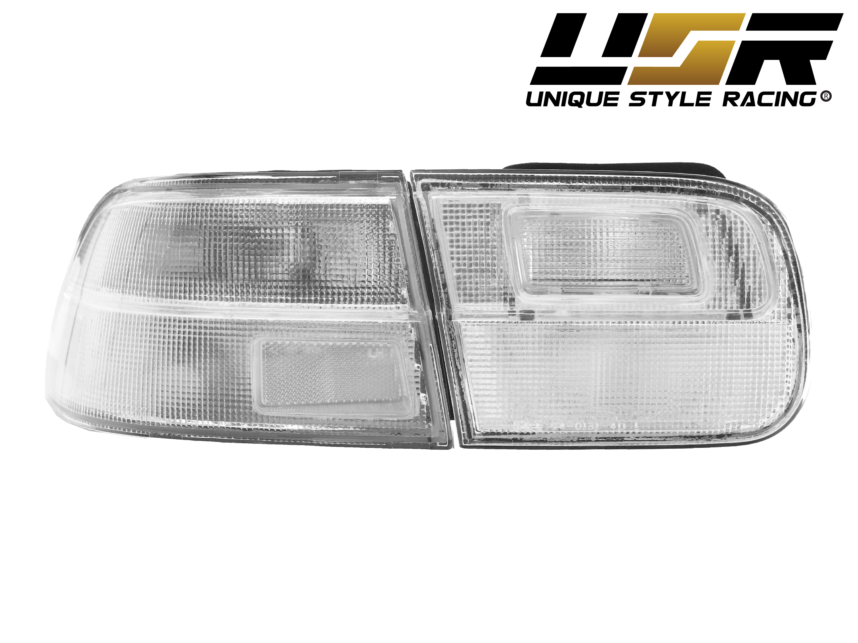 USA Ship JDM EG All CLEAR 4PC Tail Light For 92-95 Honda