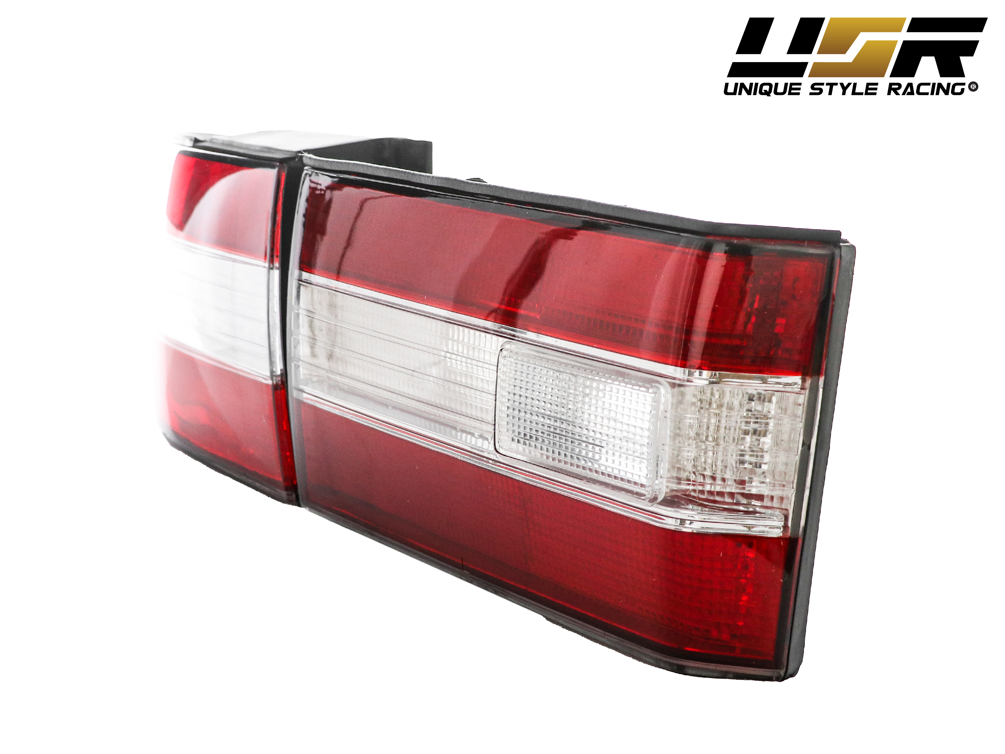 4PCS DEPO JDM Style Red Clear Tail Lights For 1991-1994 Lexus